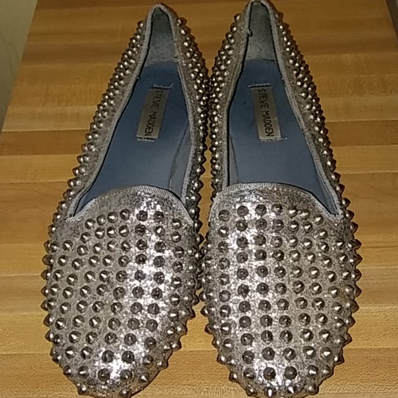 Steve Madden 'Studdly' Glitter Loafers (Sz. 9.5M) - Picture 2 of 7